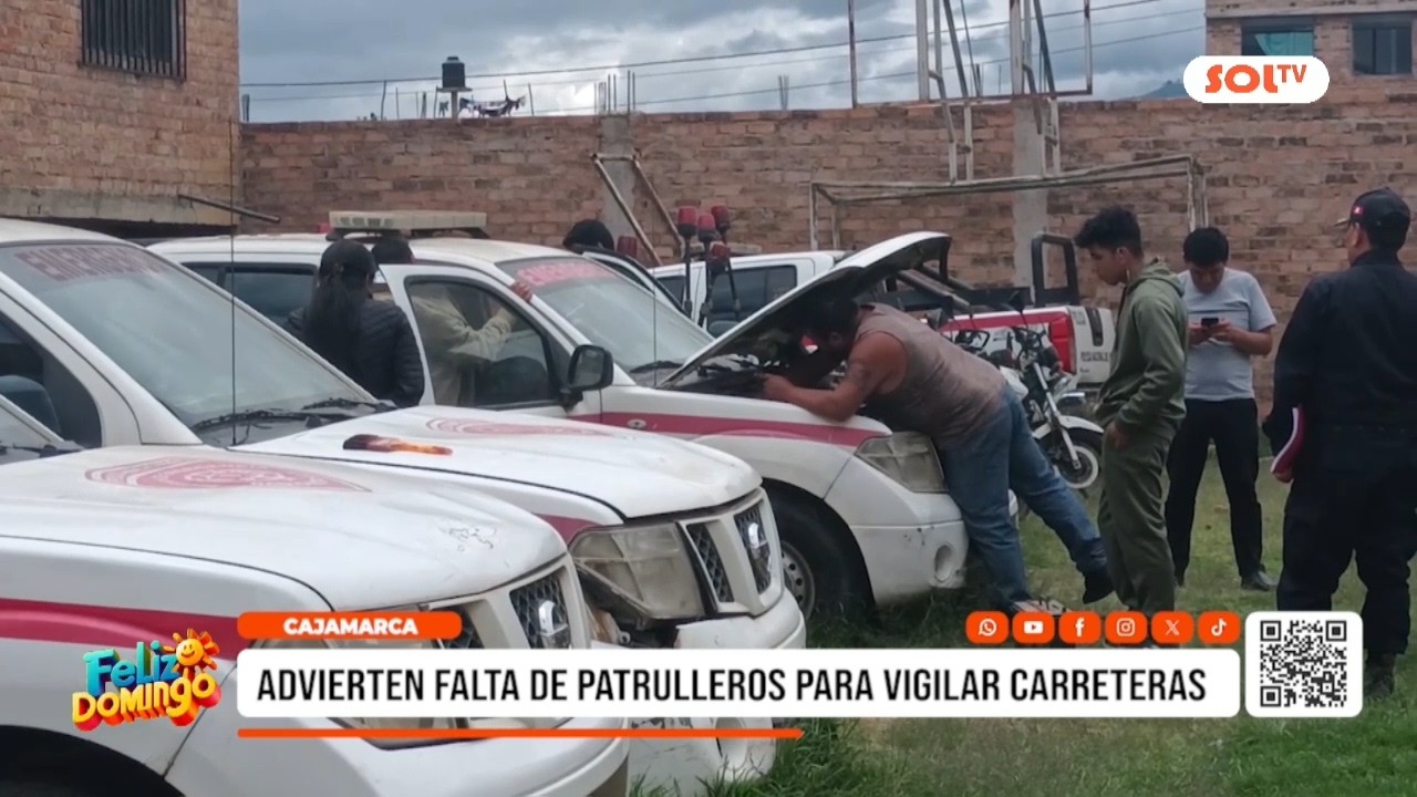 Cajamarca: advierten falta de patrulleros para vigilar carreteras