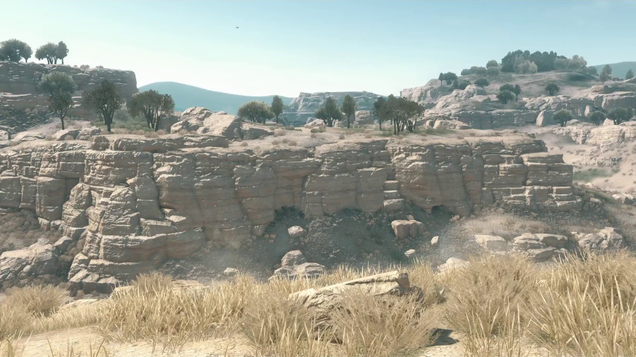 Video Game Ambience Amsr - (Metal Gear Solid) Windy Desert Canyon | Relaxing Nature Sounds