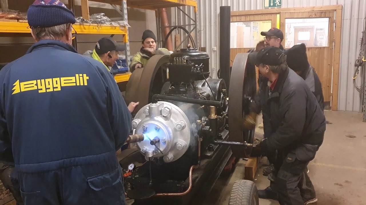 Jerngänget försöker starta Storebro Fix 35hk tändkulemotor del 2