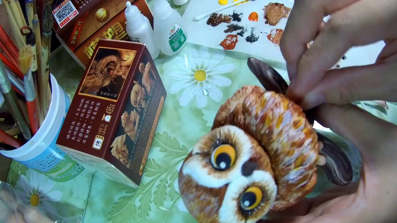 模塑土公仔製作-貓頭鷹(初階動物模型)