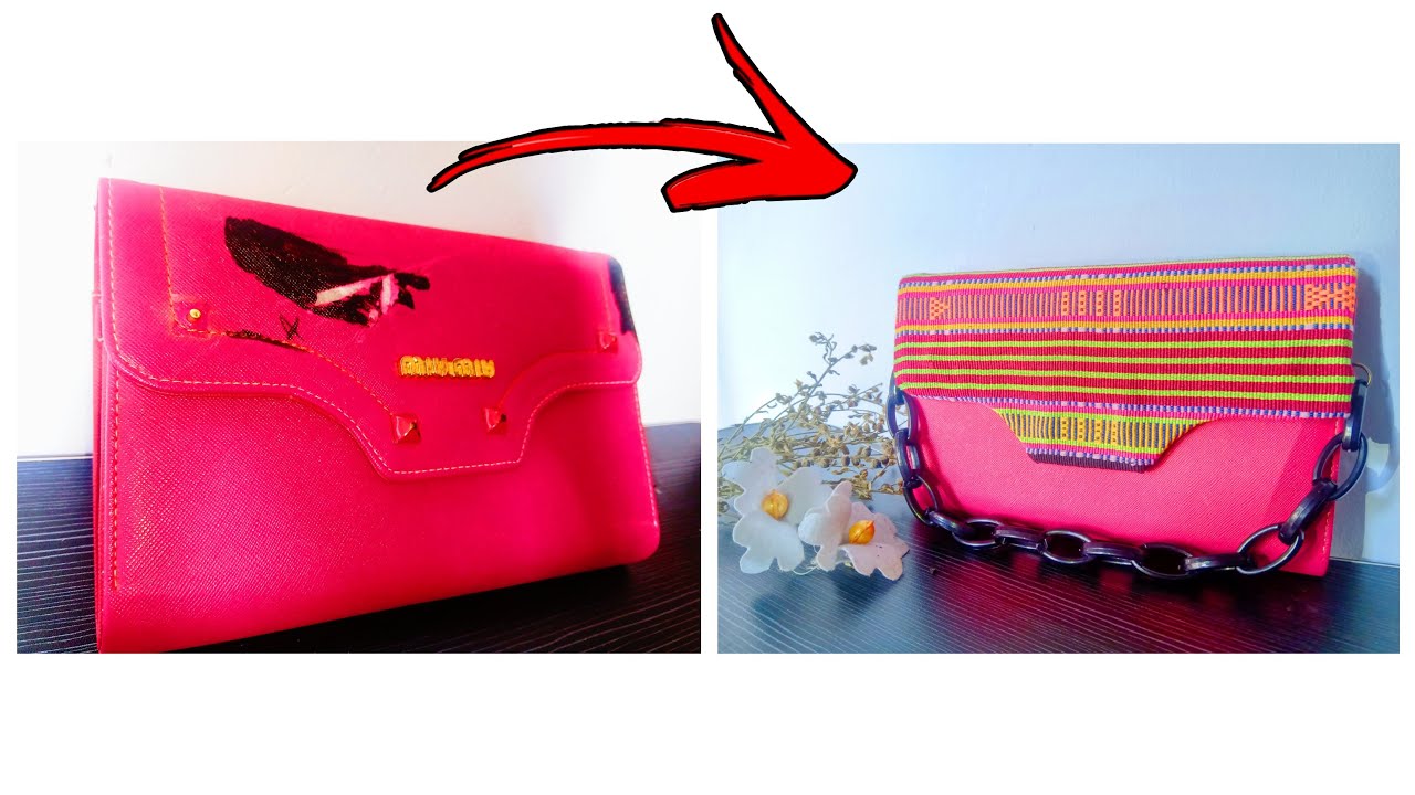 SUPER GAMPANG!! Make Over Tas Bekas, Modifikasi Kain Tenun NTT #reparasitasbogor #reparasi