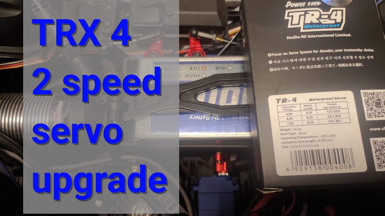 Модернизация двухскоростного сервопривода TRX 4 до сервопривода Power HD TR4