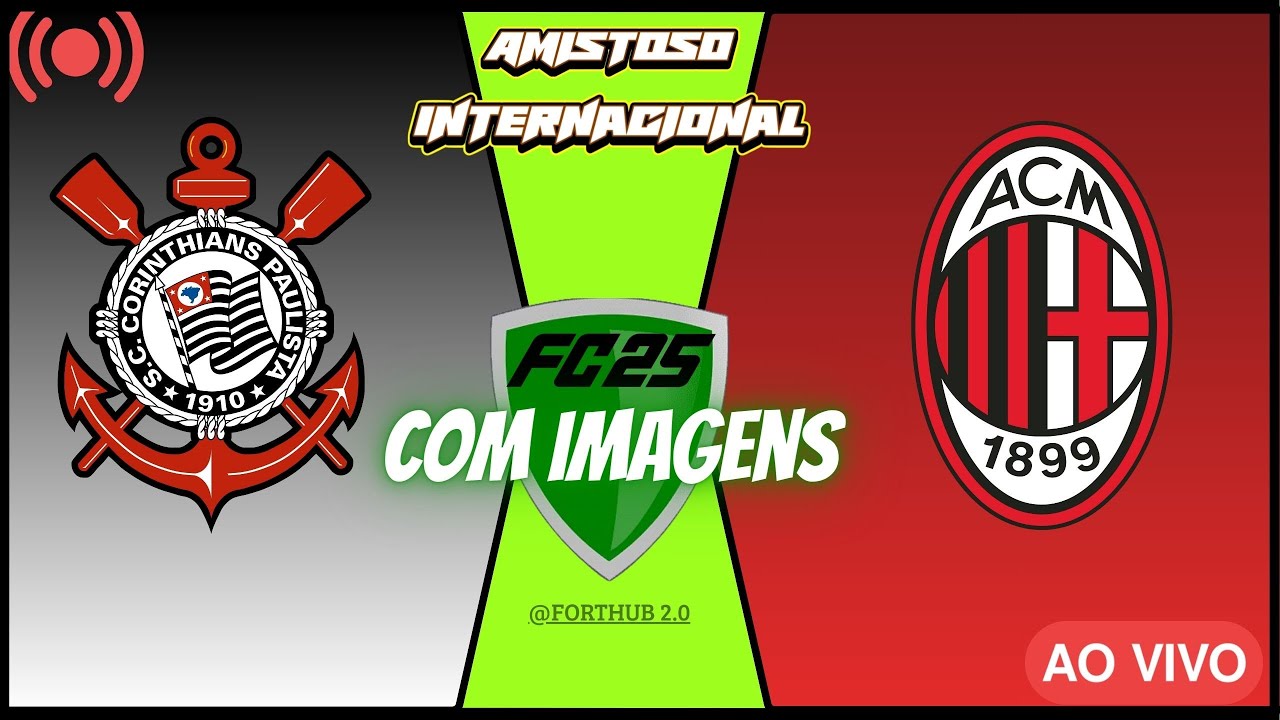 CORINTHIANS X MILAN | AMISTOSO INTERNACIONAL | GAMEPLAY FC25 SIMULAÇÃO