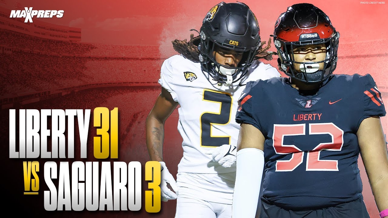 THE TOP HS FOOTBALL TEAM IN ARIZONA LIBERTY HIGH SCHOOL STEAMROLL SAGUARO HIGH SCHOOL 31-3 🔥🔥