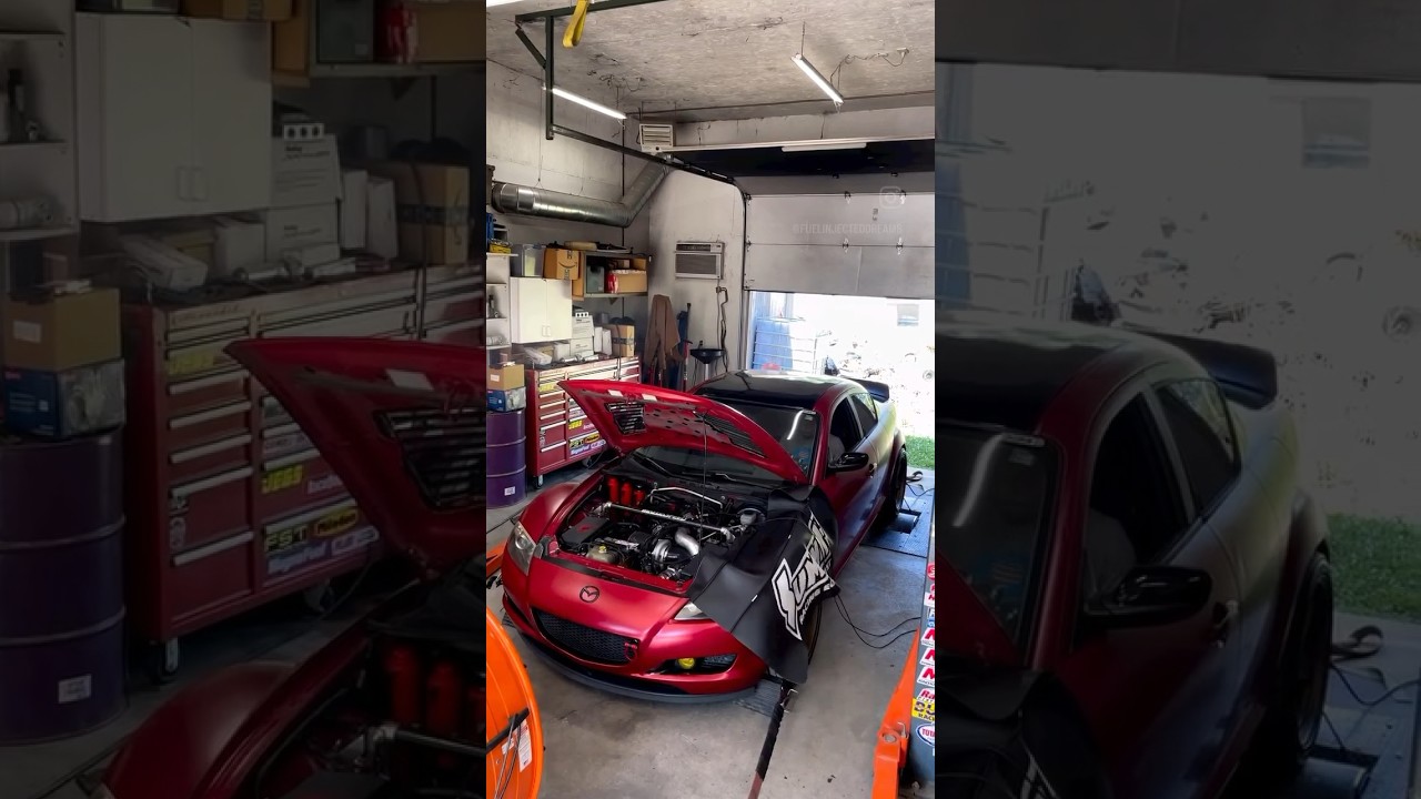 Turbo rotary renesis Mazda RX8 dyno day! 🎶  built by Phalanx Performance