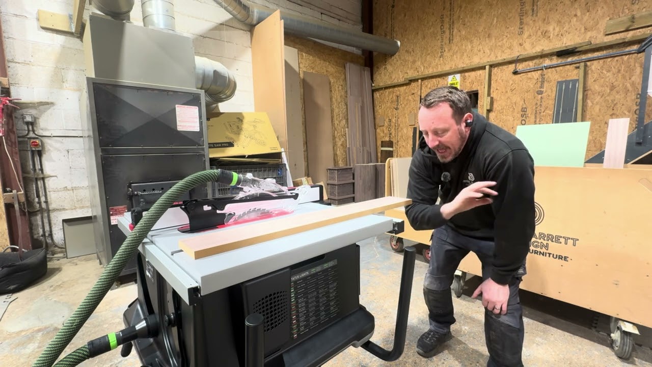 Making Some of My filler catchers on the new Saw Stop Table Saw