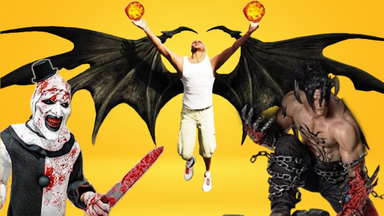 GTA 5 : FRANKLIN Become HELLGOD To Fight SERBIAN DANCING LADY & DEVIL GOD