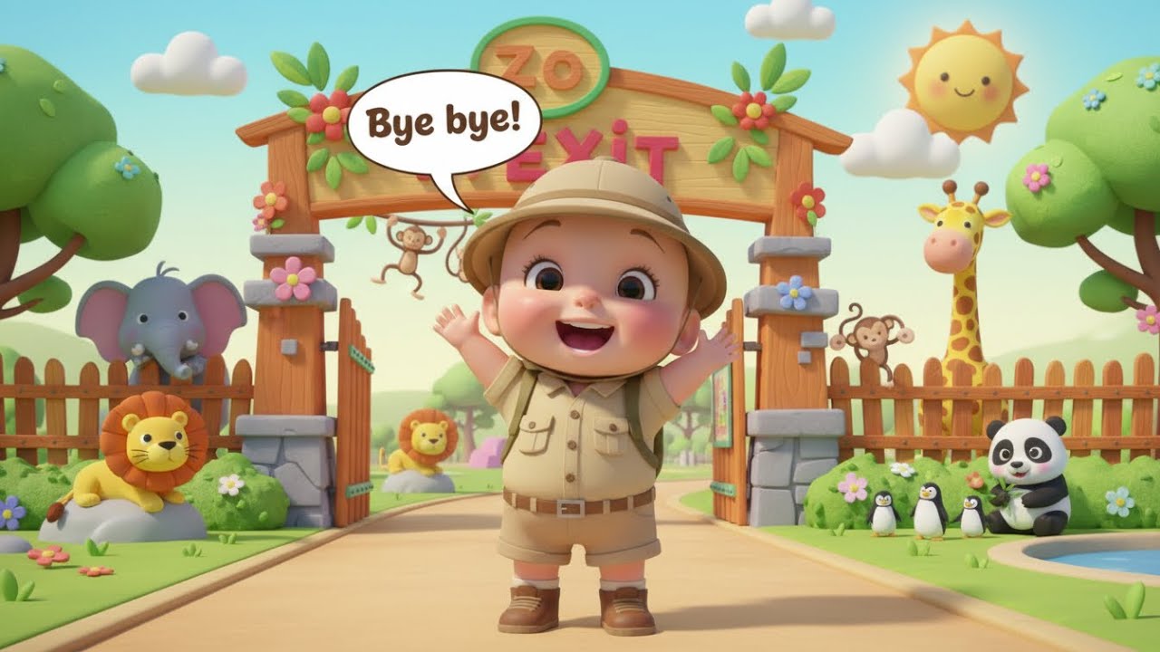 🎵 Baby Goes to the Zoo Adventure | kids nursery rhymes | Baby Song, Learn Zoo Animals for Toddlers