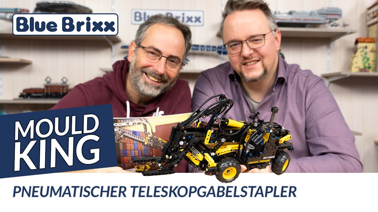 Pneumatischer Teleskopgabelstapler von Mould King @ BlueBrixx