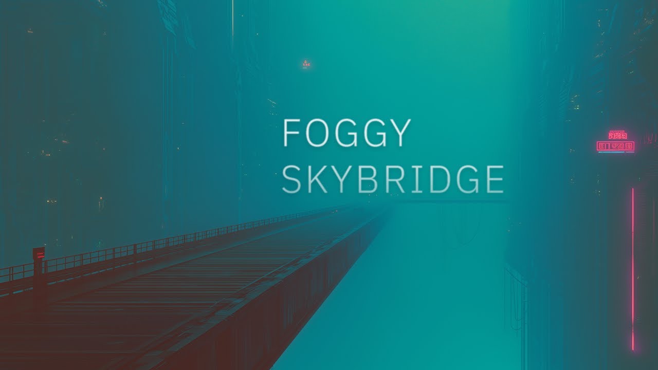 Foggy Skybridge // 1 Hour Late Night Synthwave (Deep Focus)