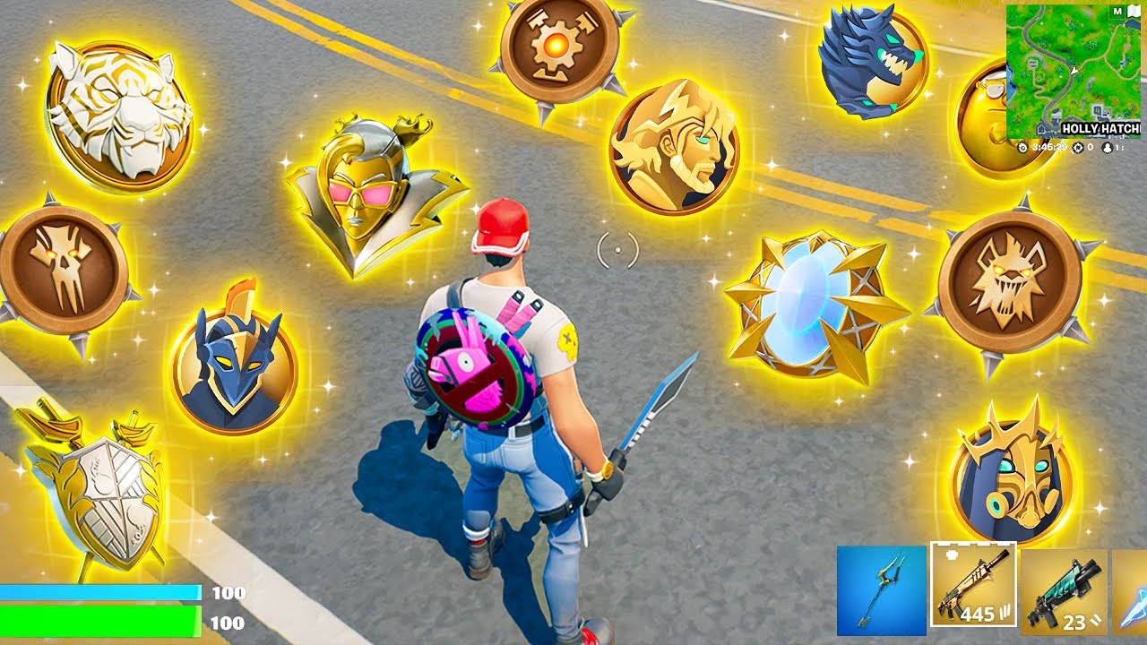 J'ai RÉCUPERÉ tous les MÉDAILLONS qui EXISTE sur FORTNITE