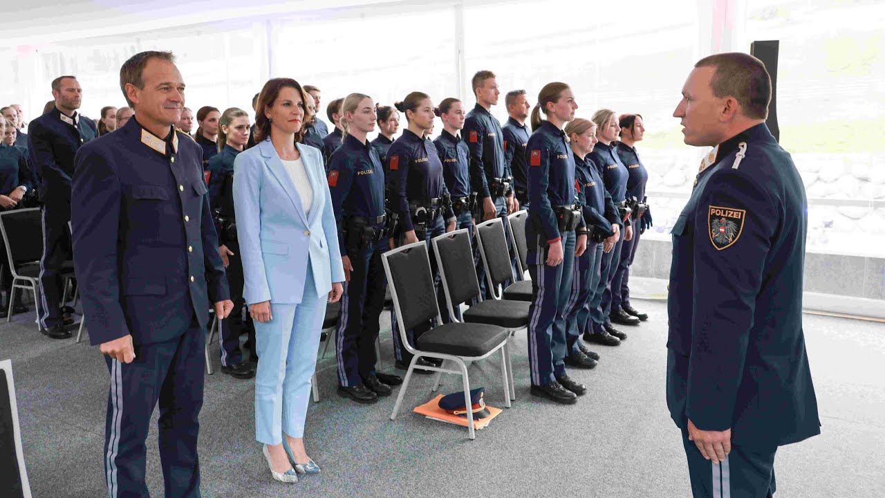 40 neue Polizisten treten ihren Dienst in Salzburg an
