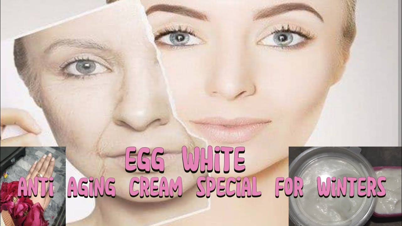 Egg white anti aging cream special for winters for dry and damage skin by Q,s food secrets 