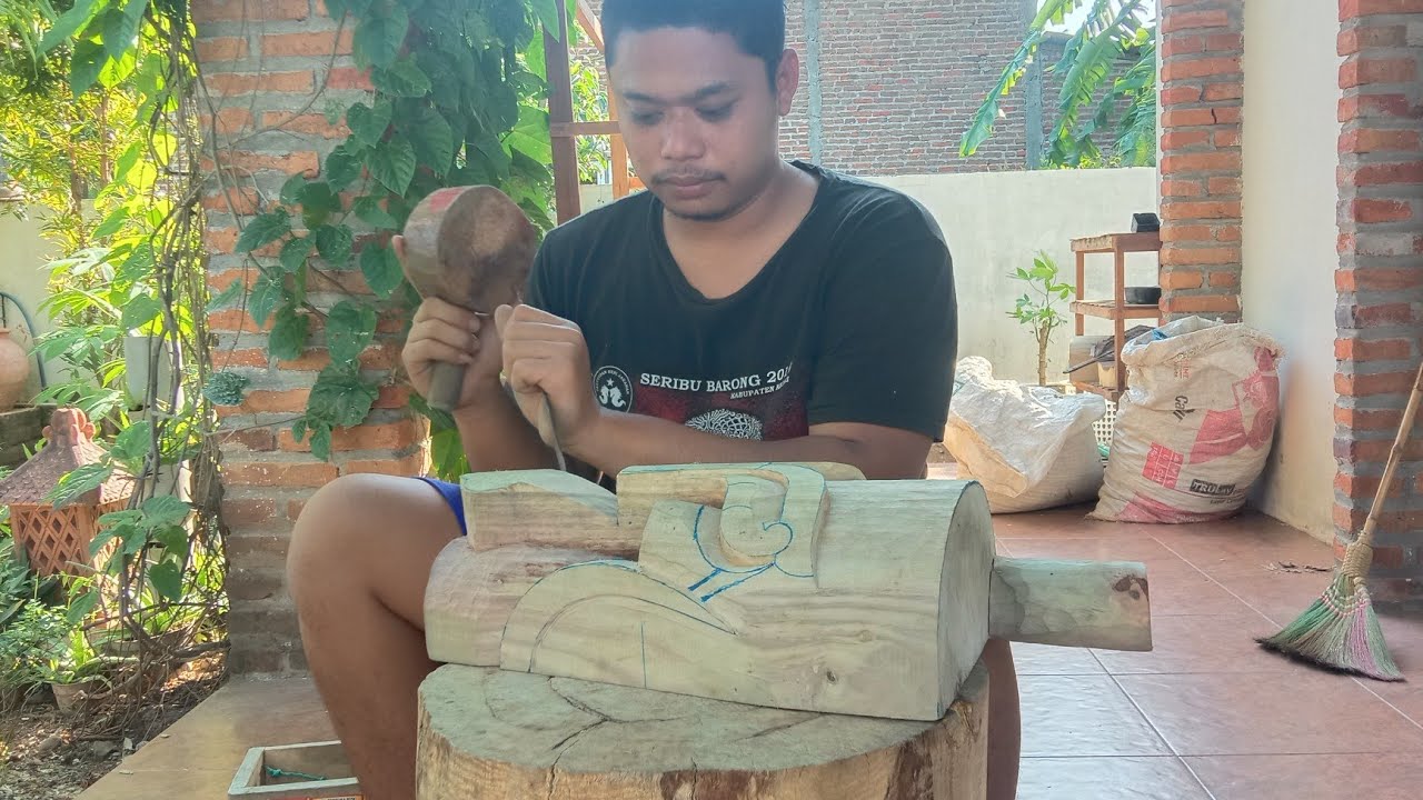 tutorial pembuatan barongan siung gantung||tahap pertama
