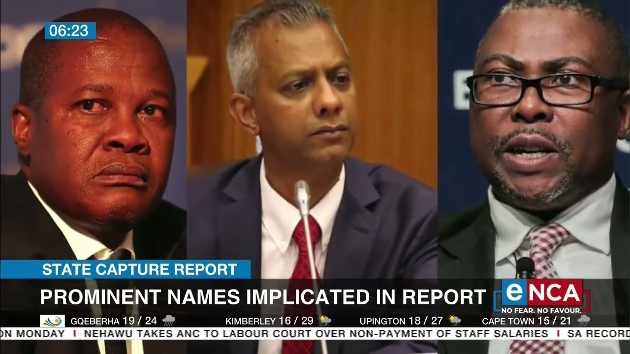 Prominent names implicated in state capture report