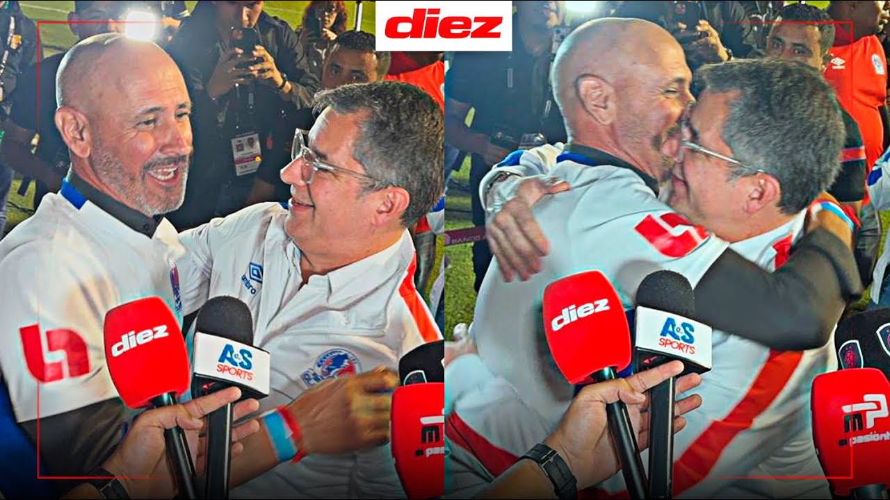 El EMOTIVO saludo entre Eduardo Espinel y Rafa Villeda tras campeonato de Olimpia