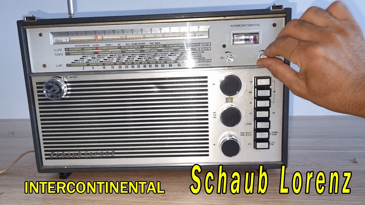 Restoration: Vintage 9 Band Radio from Germany, Intercontinental Schaub Lorenz