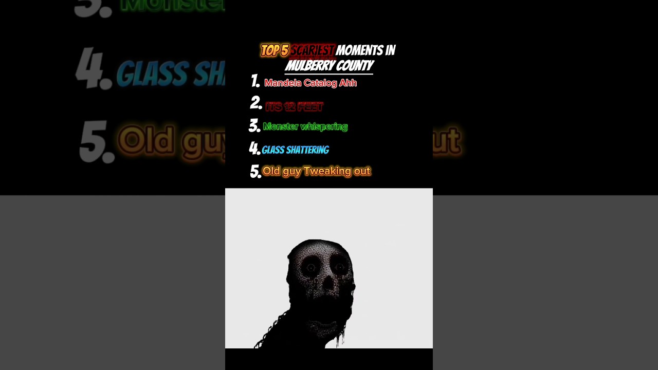 Top 5 Scariest Moments in Mulberry County #gaming #roblox #horror #top5 #fyp #shorts