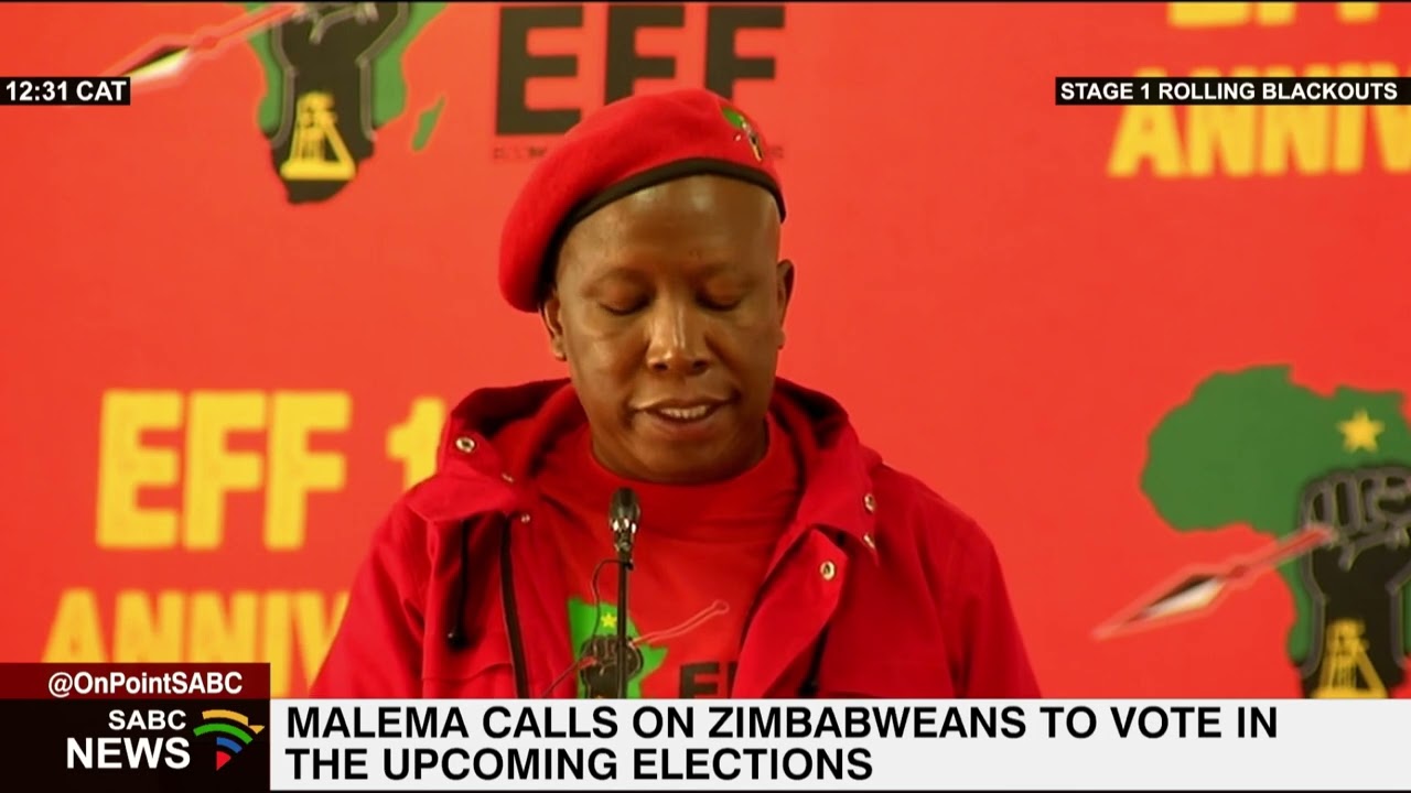 Zimbabwe Elections | Malema urges Zimbabweans to go home and cast their ballots
