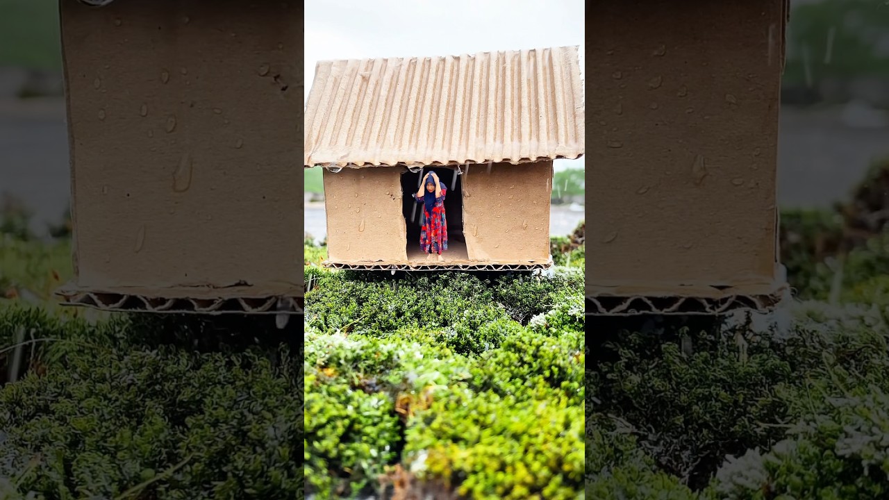 Rumah estetik dari kardus #shortvideo #fyp #shortsviral