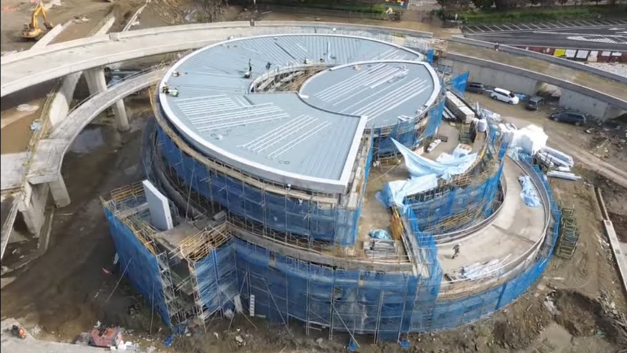 2026.01.23  淡江大橋  淡水端橋頭區 施工概況近距觀察 空拍 LIVE 直播