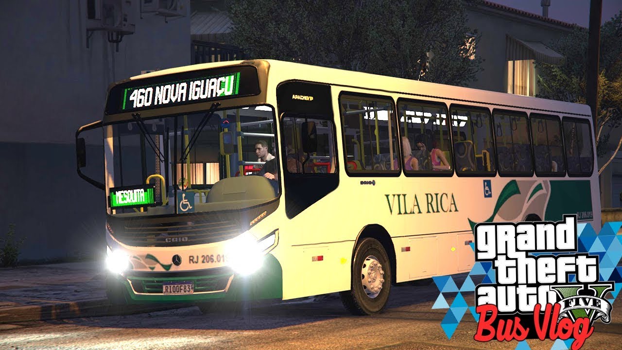GTA V BusVlog: Ônibus Caio Apache Vip Linha Nova Iguaçu - ModBus