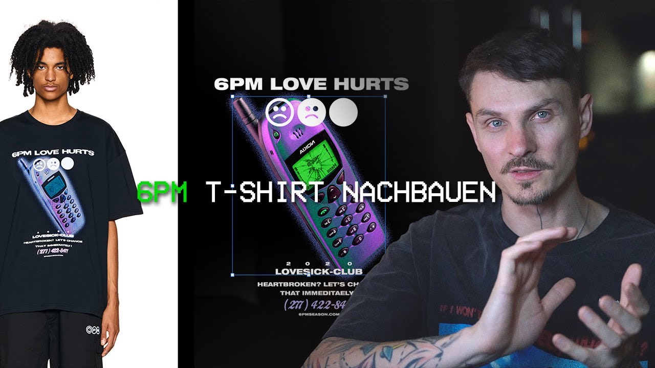 Ich bau das 6pm NOKIA T-Shirt von Achraf in Photoshop & Illustrator nach. Tutorial