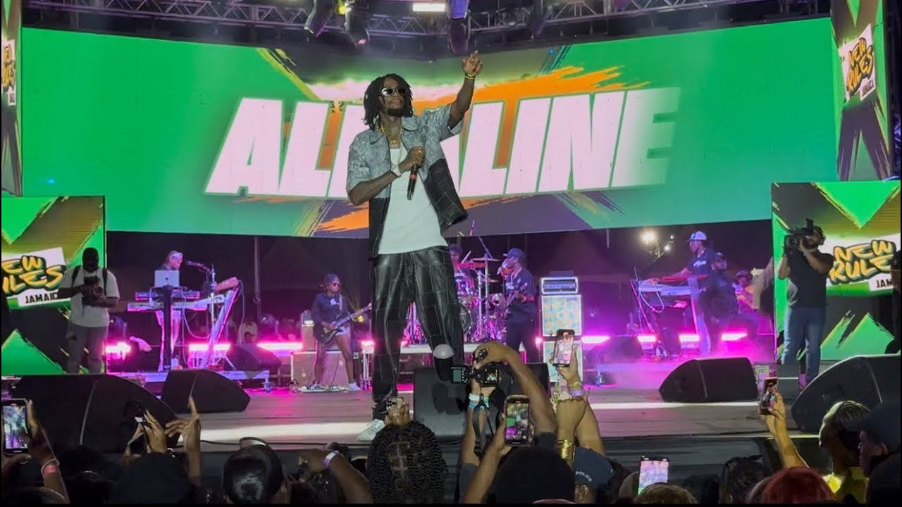 Alkaline Mek Dem Faint Like Michael Jackson, Destroyed New Rules Jamaica, Live Performance