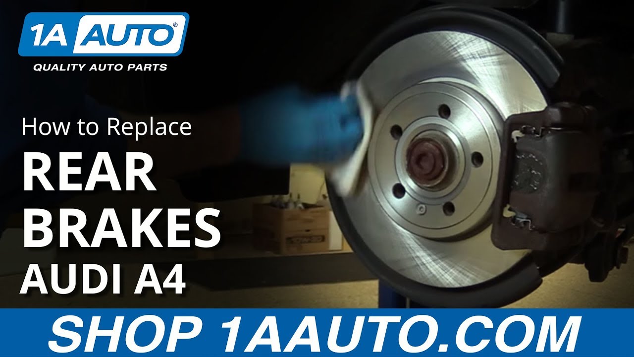 How to Replace Rear Brakes 07-09 Audi A4
