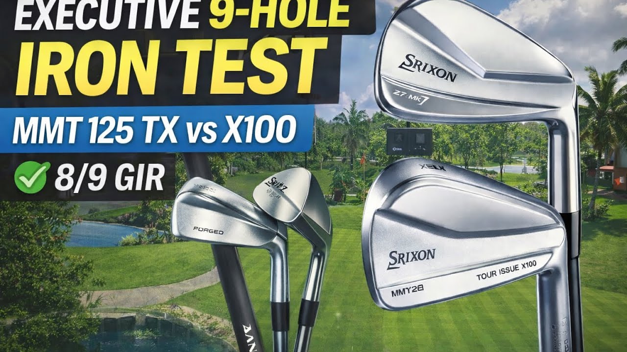 Executive 9-Hole Iron Test | @MitsubishiGolf MMT 125 TX vs X100 | Foresight Sim Round