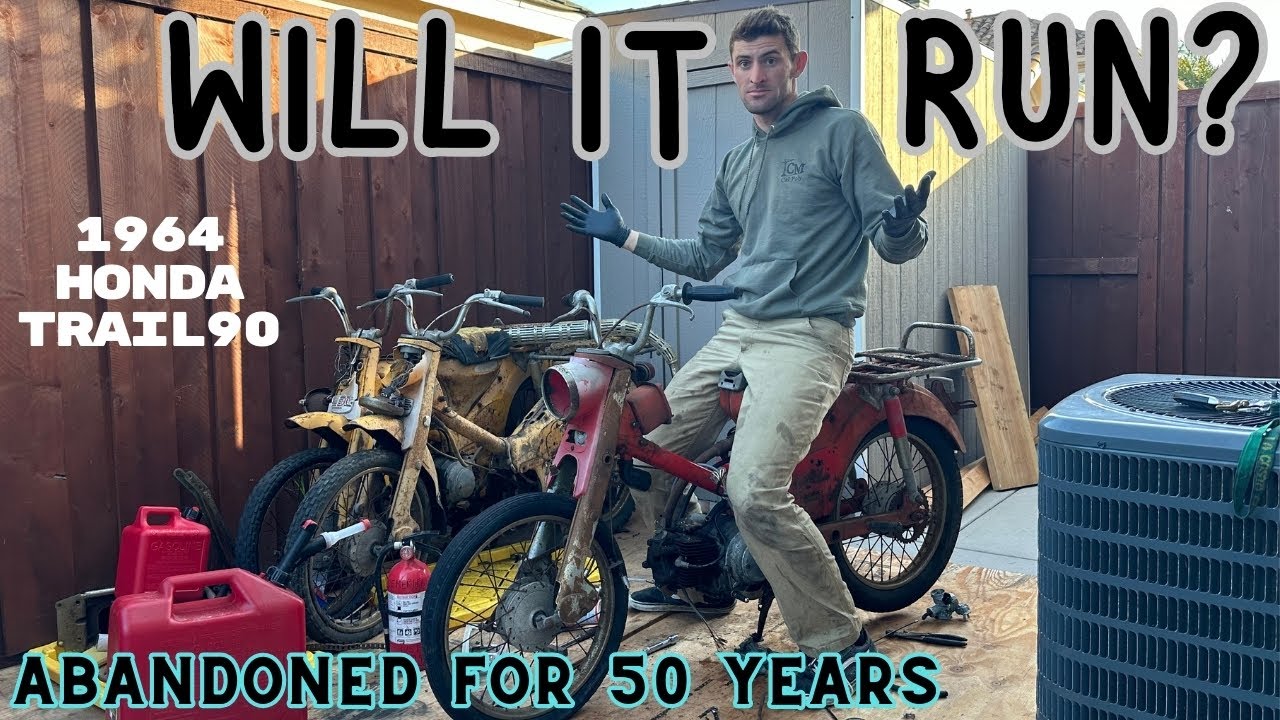 Abandoned Honda Trail 90 - Will it Start?