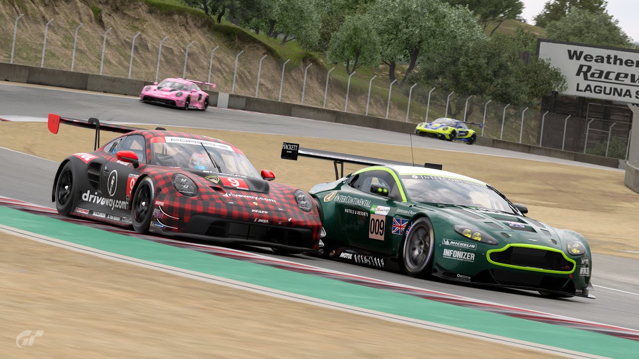 Difference of 10 years!!! Is the Aston Martin V12 Vantage GT3 viable at Laguna Seca (Gran Turismo 7)