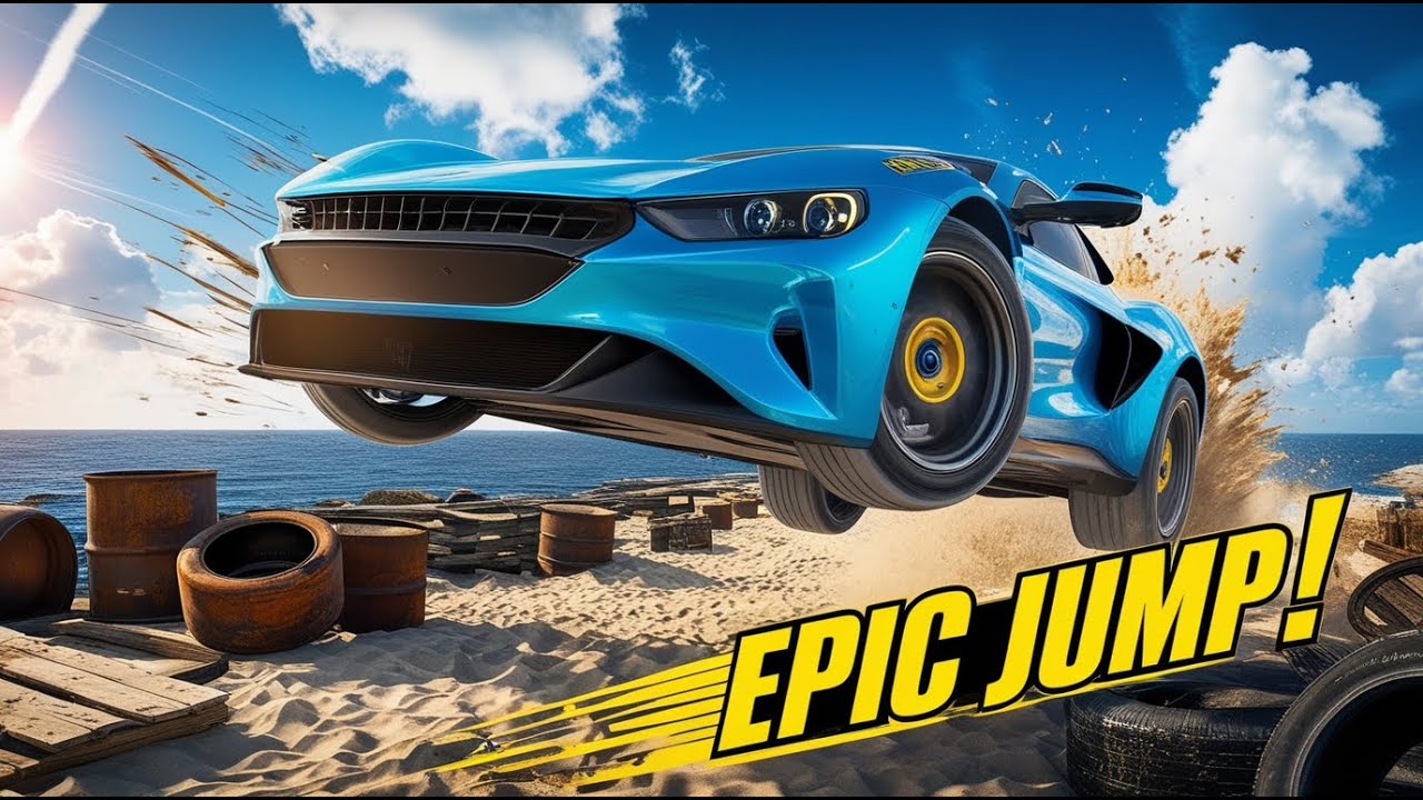 Epic Car Jump Challenge in BeamNG.drive | Crossing the Ultimate Obstacle!