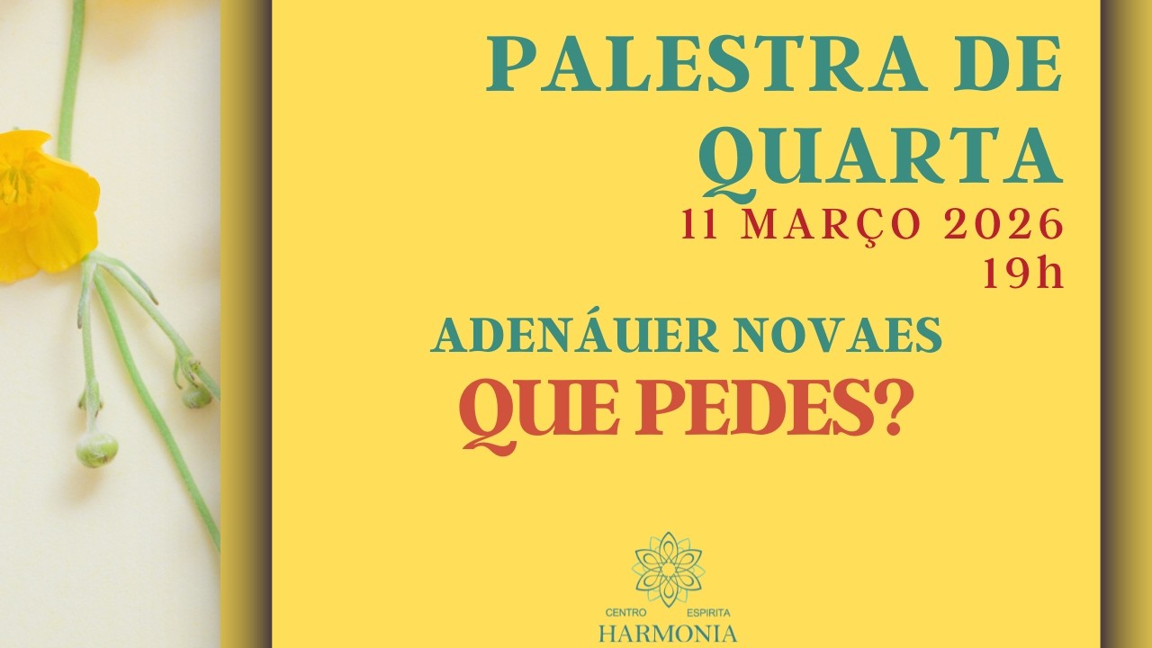 Palestra de Quarta: 
