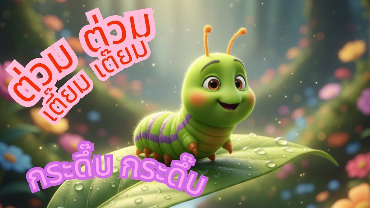 เพลงหนอนกระดึ๊บ เพลงสำหรับเด็ก เพลงสนุก ฟังสบาย music for kids 