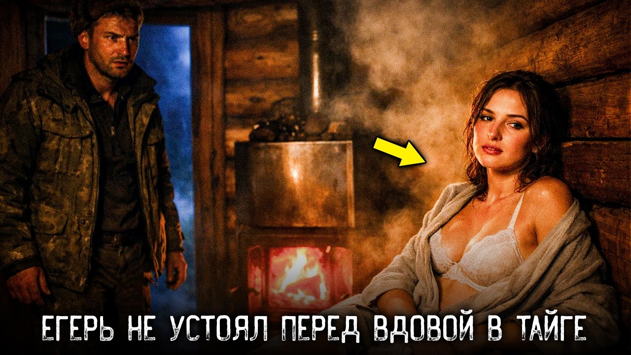 ЕГЕРЬ УВИДЕЛ ОДИНОКУЮ ВДОВУ В СВОЕЙ БАНЕ. Ночью она не смогла уйти...