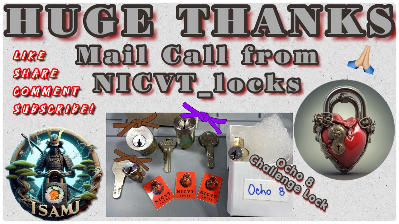 LockSport community is the absolute BEST! Mailcall from @NICVT_locks with some crazy awesome locks