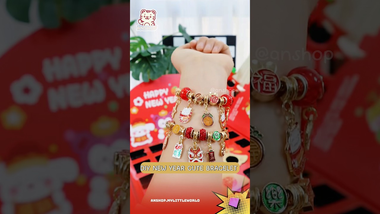 diy new year cute bracelet | bộ làm vòng tay dễ thương cho năm mới