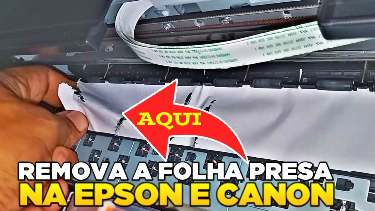 COMO REMOVER PAPEL PRESO NA IMPRESSORA CANON G3111 E 3100 E SIMILARES