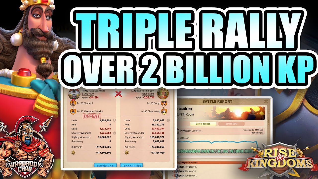 Craziest Triple Rally Ever: Pass 7 Madness - Rise of Kingdoms