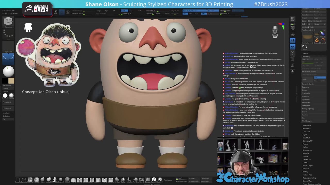 Sculpting Stylized Characters With Shane Olson