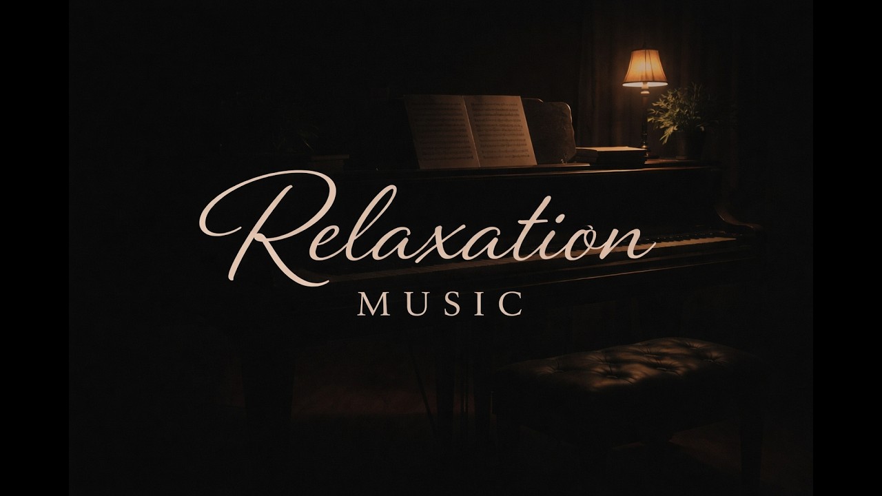 1 Hour Relaxing Piano Music -  Deep Sleep & Study • Calm Piano Instrumental (Dark Screen)