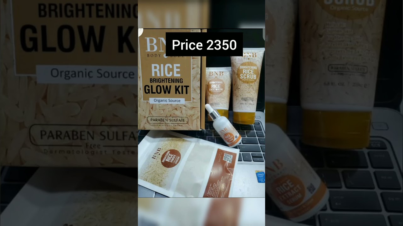 Rice Brightening Glow Kit #price 2350 /Dc 250 #online shopping