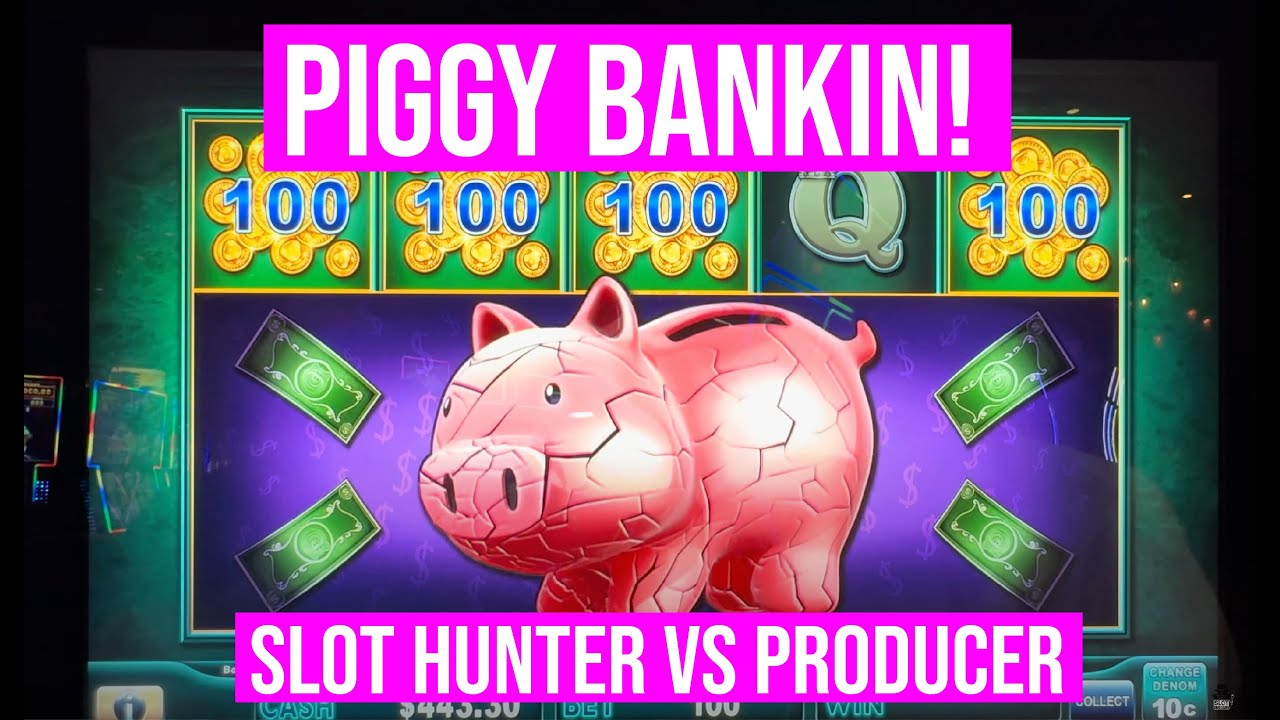PIGGY BANKIN SLOT! HUGE PIG! Slot Hunter Vs Producer Battle!