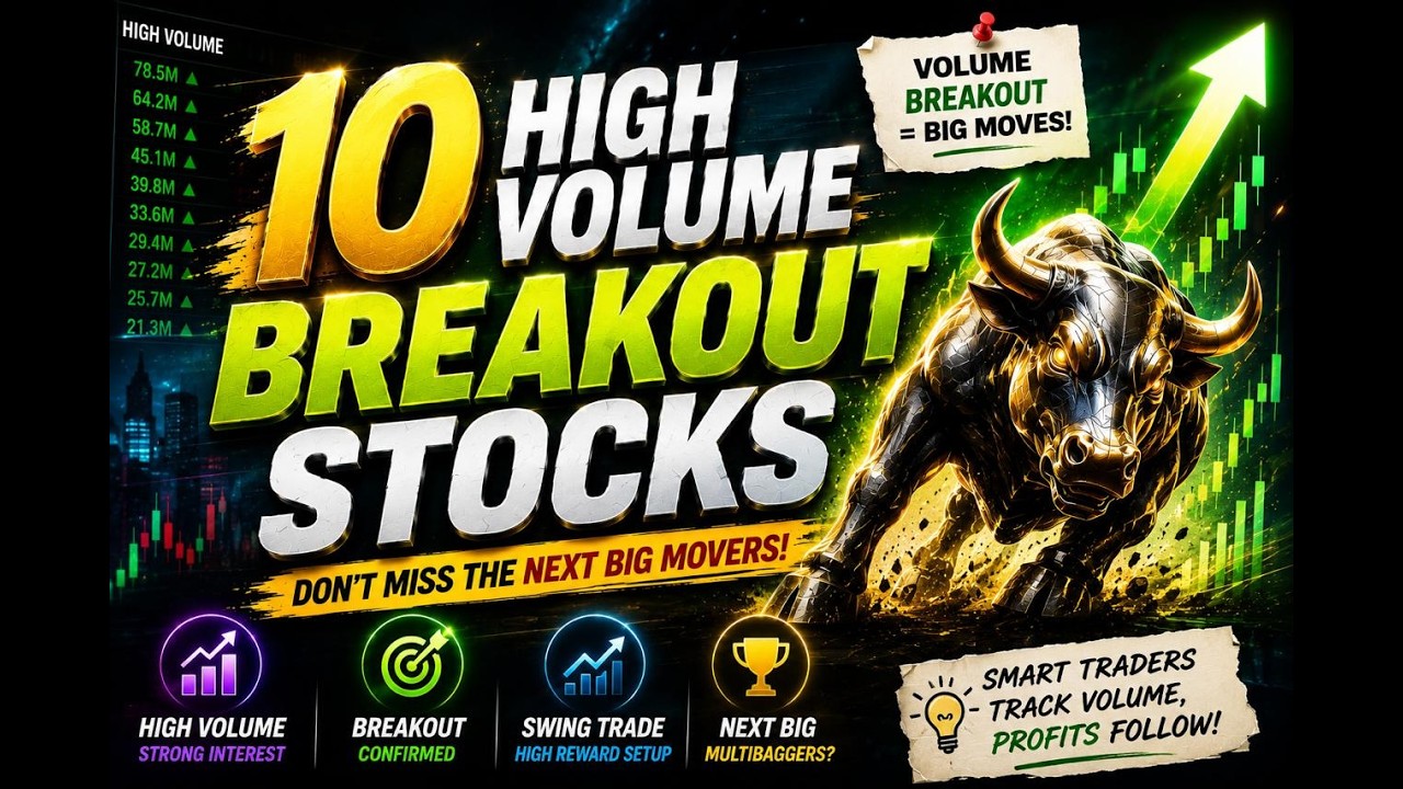 10 High Volume Breakout Stocks Ready to Explode! 📈 Don&rsquo;t Miss These Big Movers
