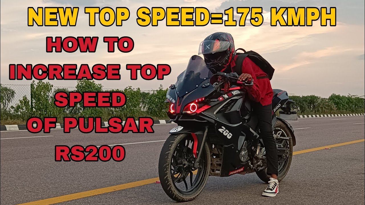 INCREASEING THE TOP SPEED OF PULSAR RS200🔥||BY USING COUSTOM BUILD SPROKET💥||NEW TOP SPEED=175 KMPH|