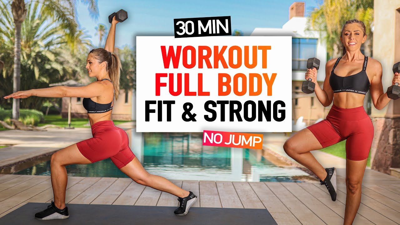 30 MIN FULL BODY POUR SCULPTER TON CORPS À LA MAISON - Haltères + Chaise #ChallengeBodyStrong