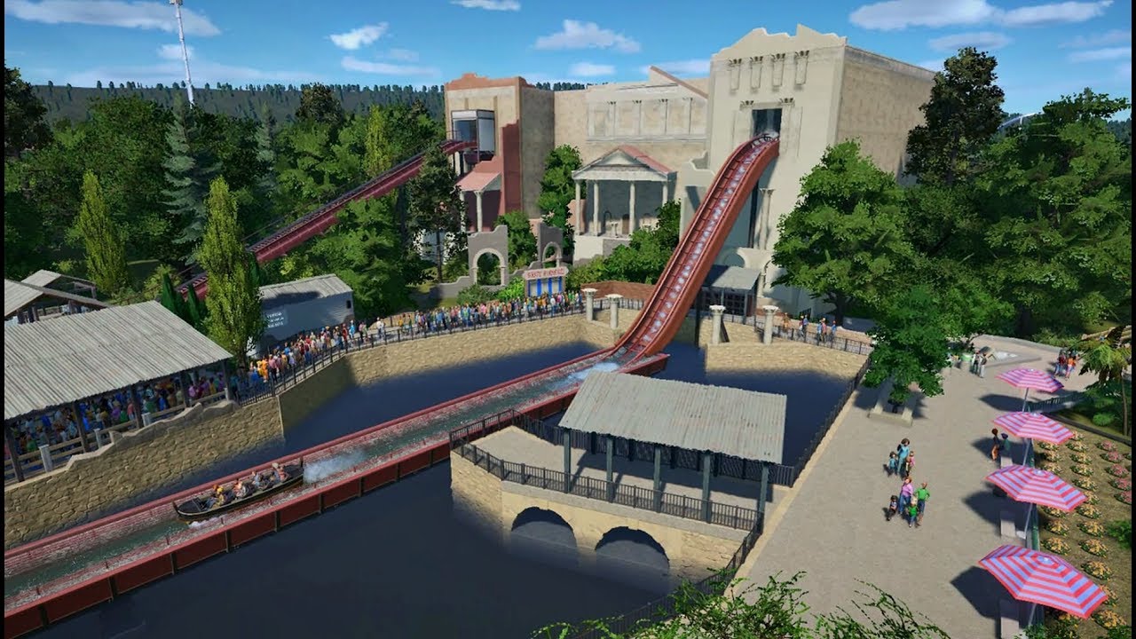 Planet Coaster: Escape from Pompeii (Recreation) Busch Gardens Williamsburg