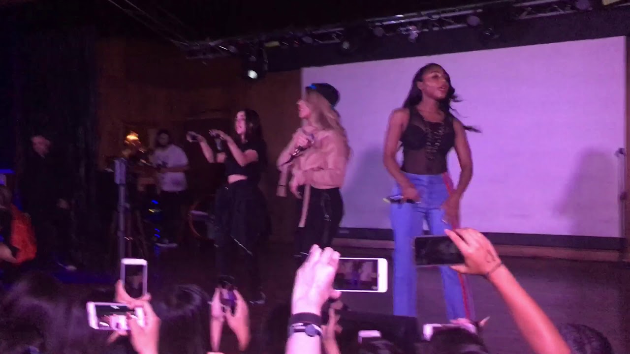 Fifth Harmony performing “Angel” and then “He Like That” - FYE Album Release Party (8/26/2017)