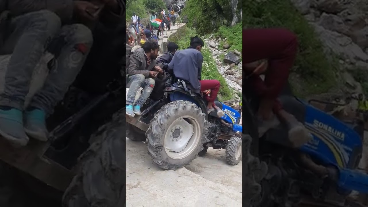 Sonalika Tractor on Kedarnath trek #kedarnath #sonalika #tractor #uttarakhand #trending
